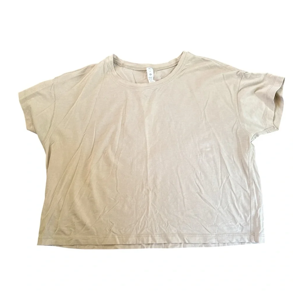 Lululemon Athletica All Yours Organic Burnout
Crop T-Shirt Size 6 - Picture 1 of 7